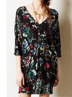 Maeve Anthropologie Petal Palette Tunic Dress
